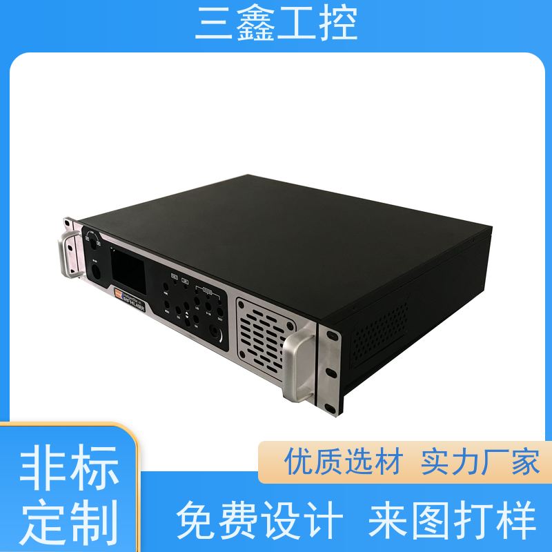 厂家供应1U-4U铝面板机箱 螺丝机外壳 表面阳极氧化 烤漆 