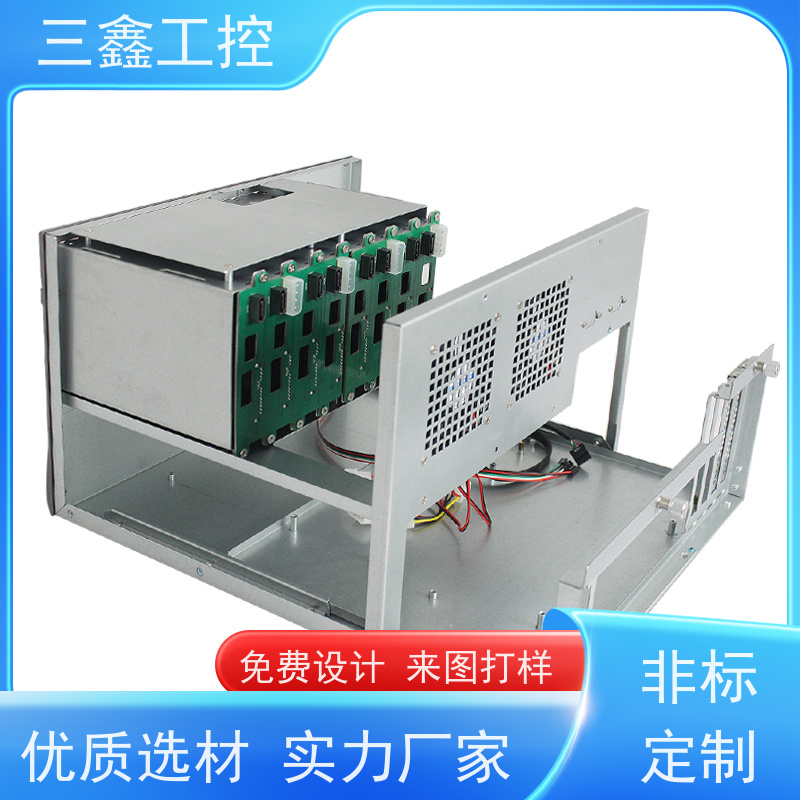 深 圳三鑫1U服务器机箱 螺丝机外壳 来图定制加工