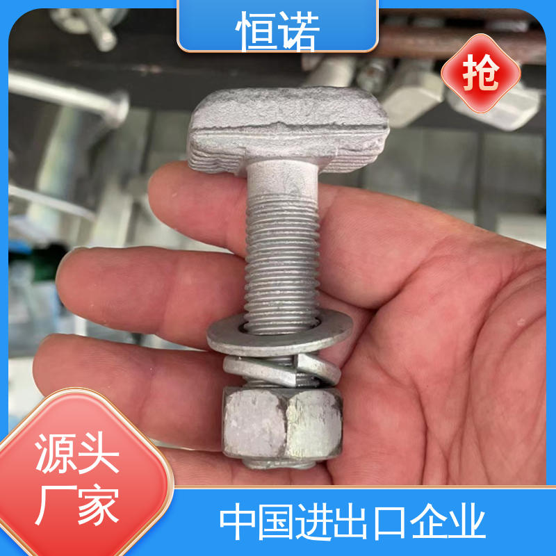 恒诺 地铁预埋槽道T型螺栓 厂家供应 防腐金属制品 图纸定做