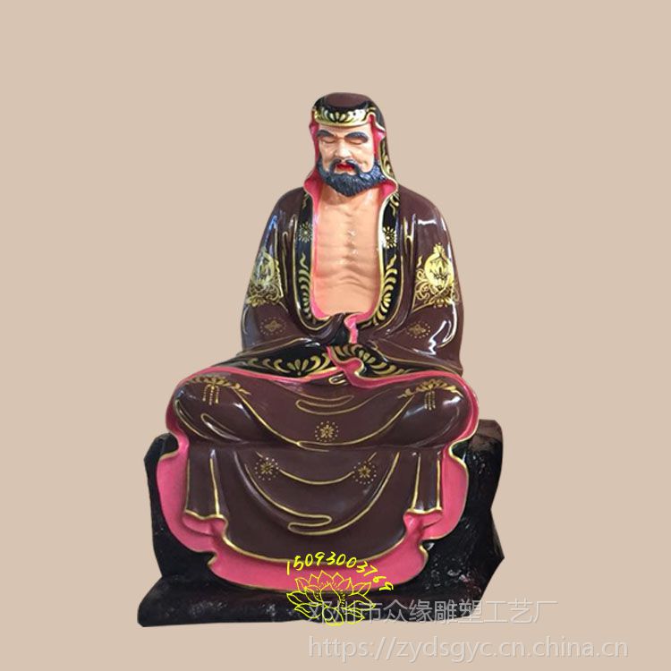 众缘厂家传统手工树脂佛像 十八罗汉寺院摆件 罗汉尊者铜像