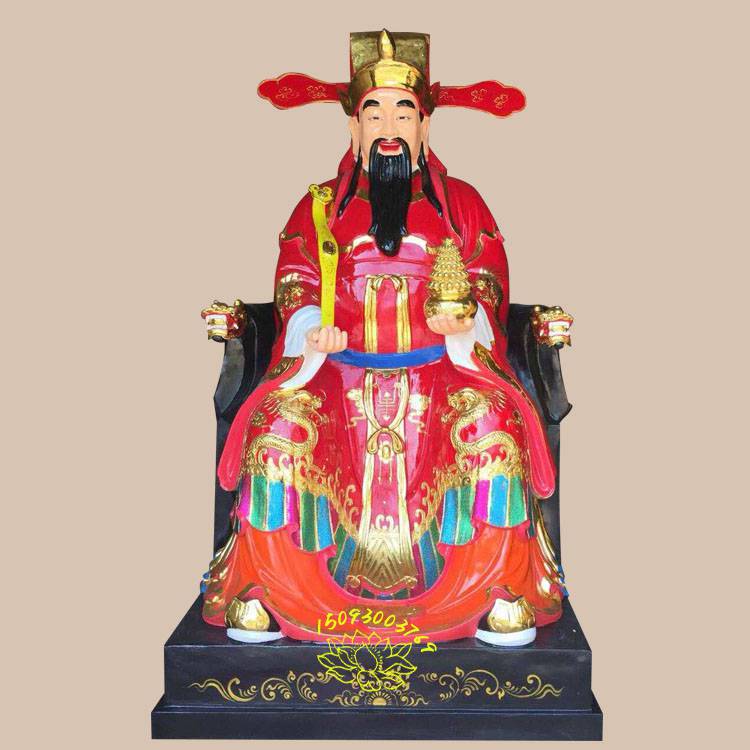文财神，武财神众缘加工厂批发 真金极彩财神爷佛像