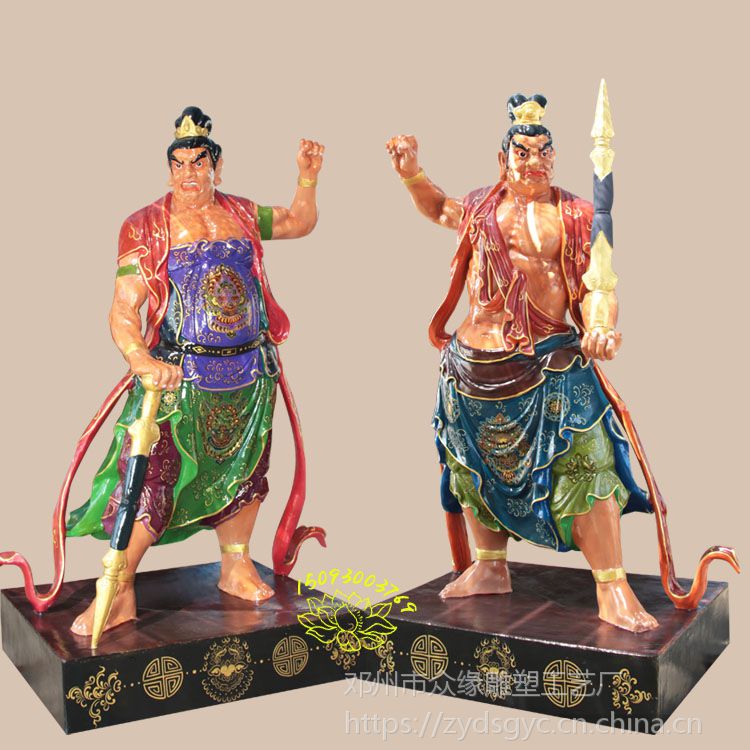 众缘厂家手工树脂佛像摆件 十八罗汉金刚力士可定制雕塑