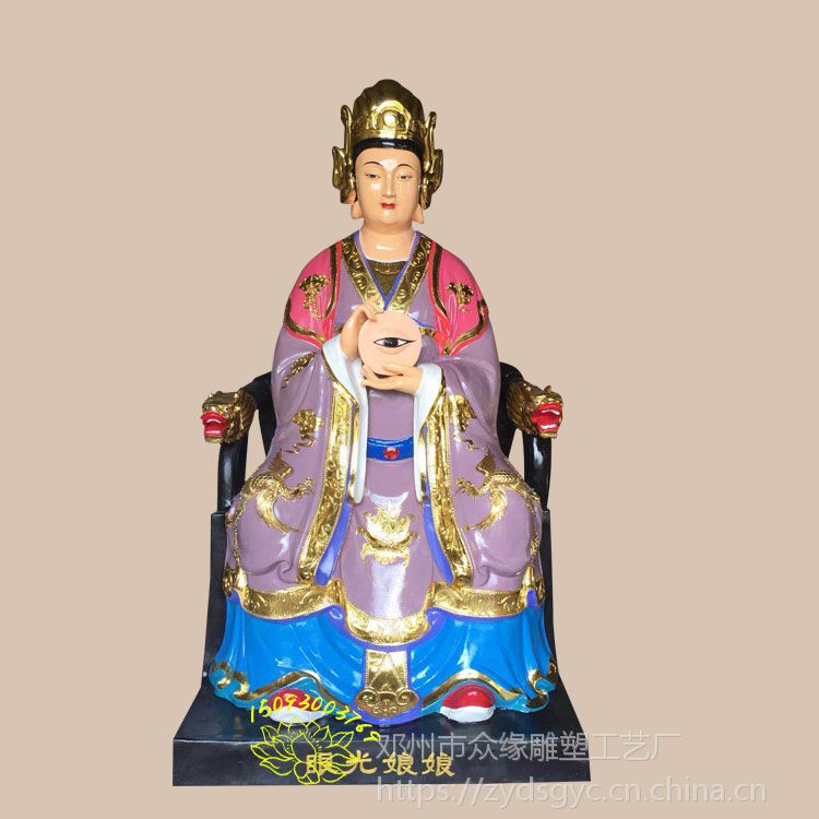 精品树脂神像工艺 三霄娘娘 眼光明目元君 送子 女娲神像厂家批发