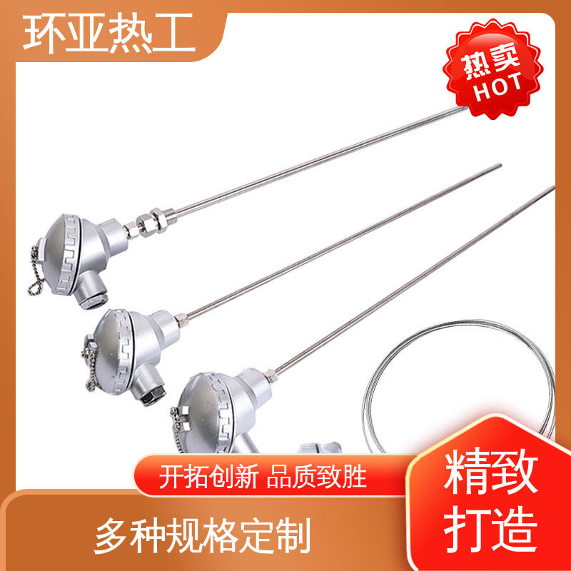 环亚 铠装热电偶温度传感器 可弯曲探头 防腐强酸碱 品牌