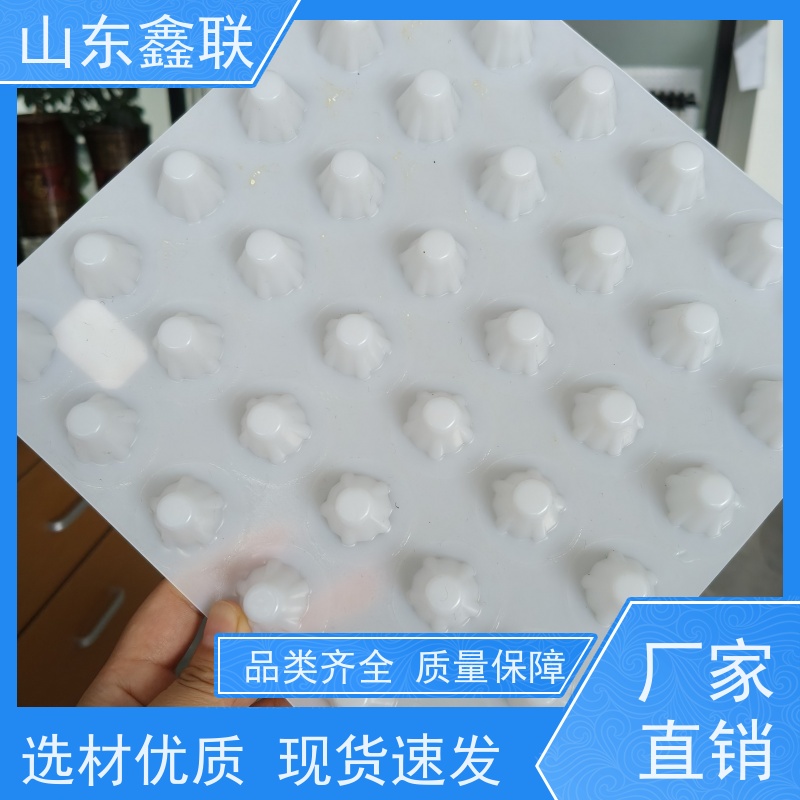 鑫联 白色全新料 塑料凸片排水层 屋顶花园绿化 厚滤水板