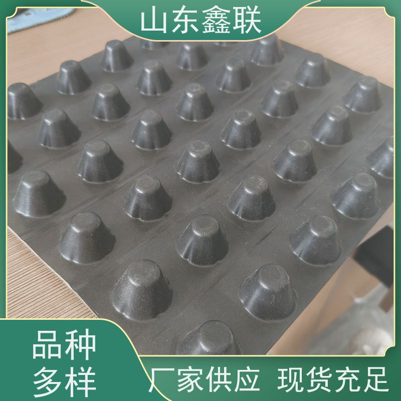 鑫联 20大杯口蓝色底板专用 塑料凸片排水层 大厂实力批发 PE排蓄水板