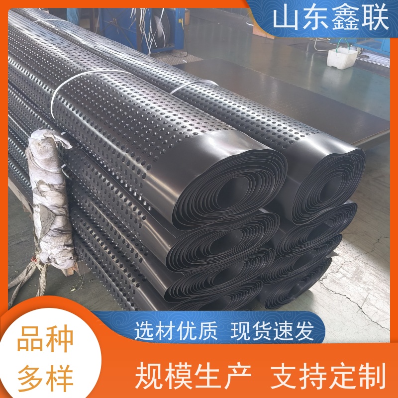 鑫联 6公分黑色 塑料凸片排水层 严选自营 单面凸台式高抗冲击滤水板