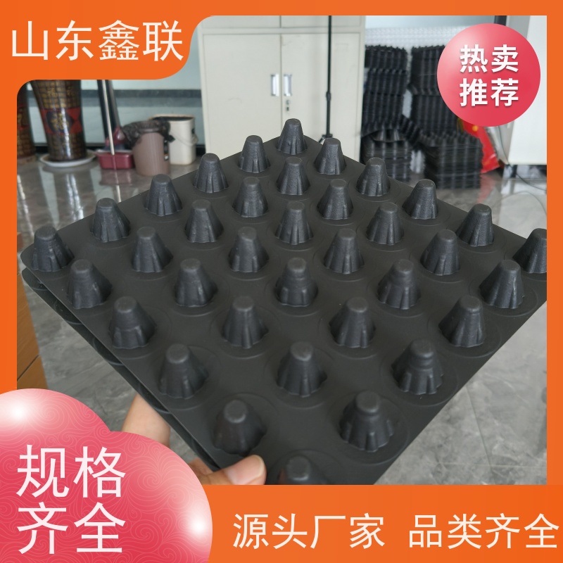 鑫联 黑色国标料 塑料凸片排水层 车库顶板专用 厚滤水板