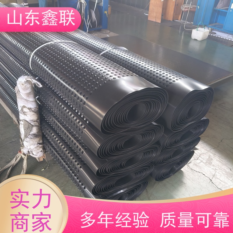 鑫联 3公分高 塑料凸片排水层 科研创新 单面凸台式高抗冲击滤水板