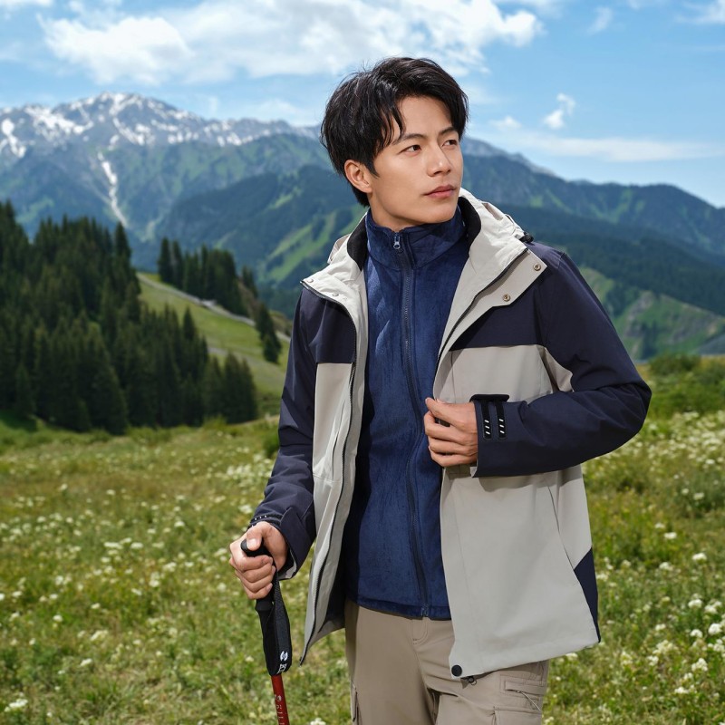 锦丹 肇|庆 三合一冲锋衣定制 冬季户外保暖登山服 可拆卸 源头厂家