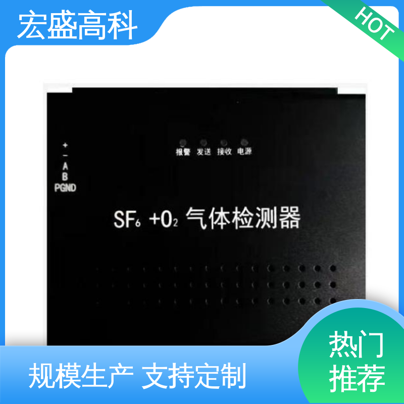 宏盛佳SF6型金属六氟化硫氧气报警仪 壁挂式220V工作 性能稳定
