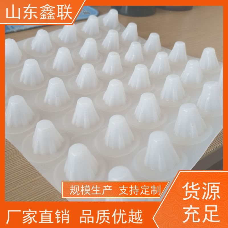 鑫联 50高黑色 塑料凸片排水层 厂家施工指导 PE排蓄水板