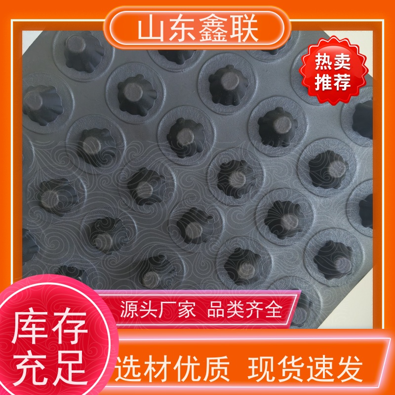 鑫联 黑色国标料 塑料凸片排水层 国检认证品质 PE疏水板