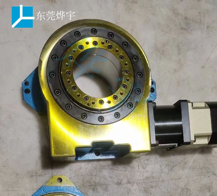 SUNKING 1000KG重载任意角度分割 215H 大口径 高速中空旋转平台