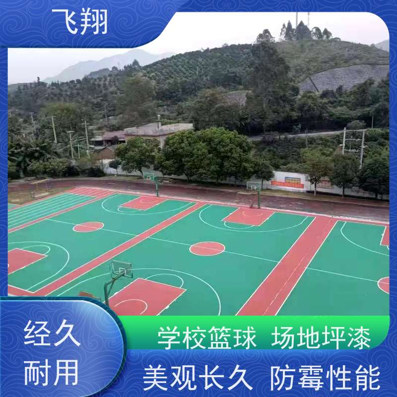 汕尾海丰 陆丰 陆河硅 PU 篮球场地坪漆 回弹佳脚感好 专业赛事场馆施工