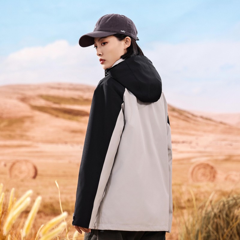 锦丹 佛|山 三合一冲锋衣定制 美式潮动时尚穿搭 男女同款