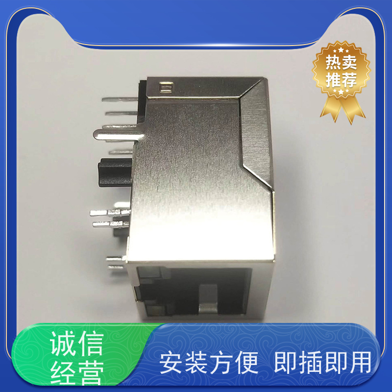 RJ45接口 百兆网口 网络连接器厂家供应 水晶头 RA19013G08GA型号