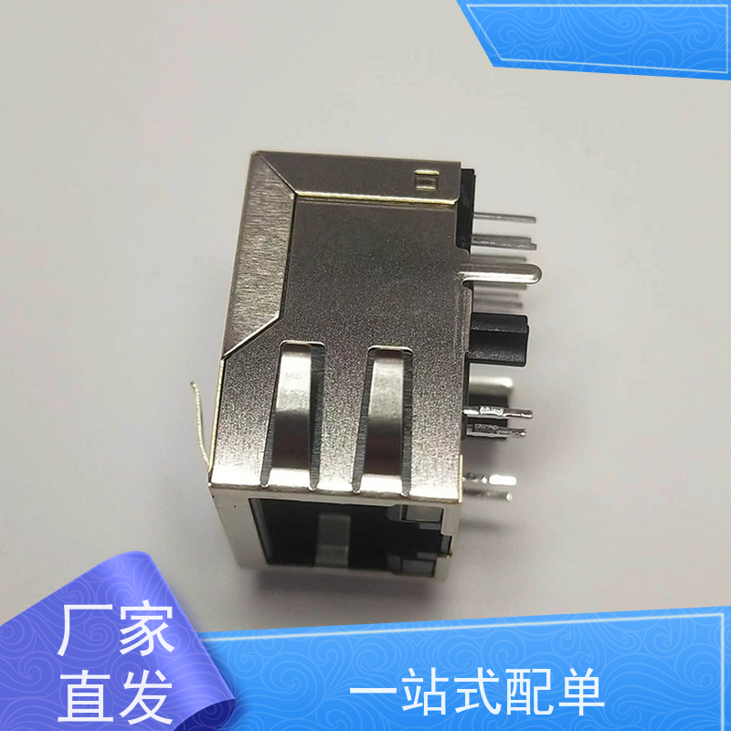 百兆网口RJ45 RA19113G08GA 接口连接器 工业以太网 卧式立式