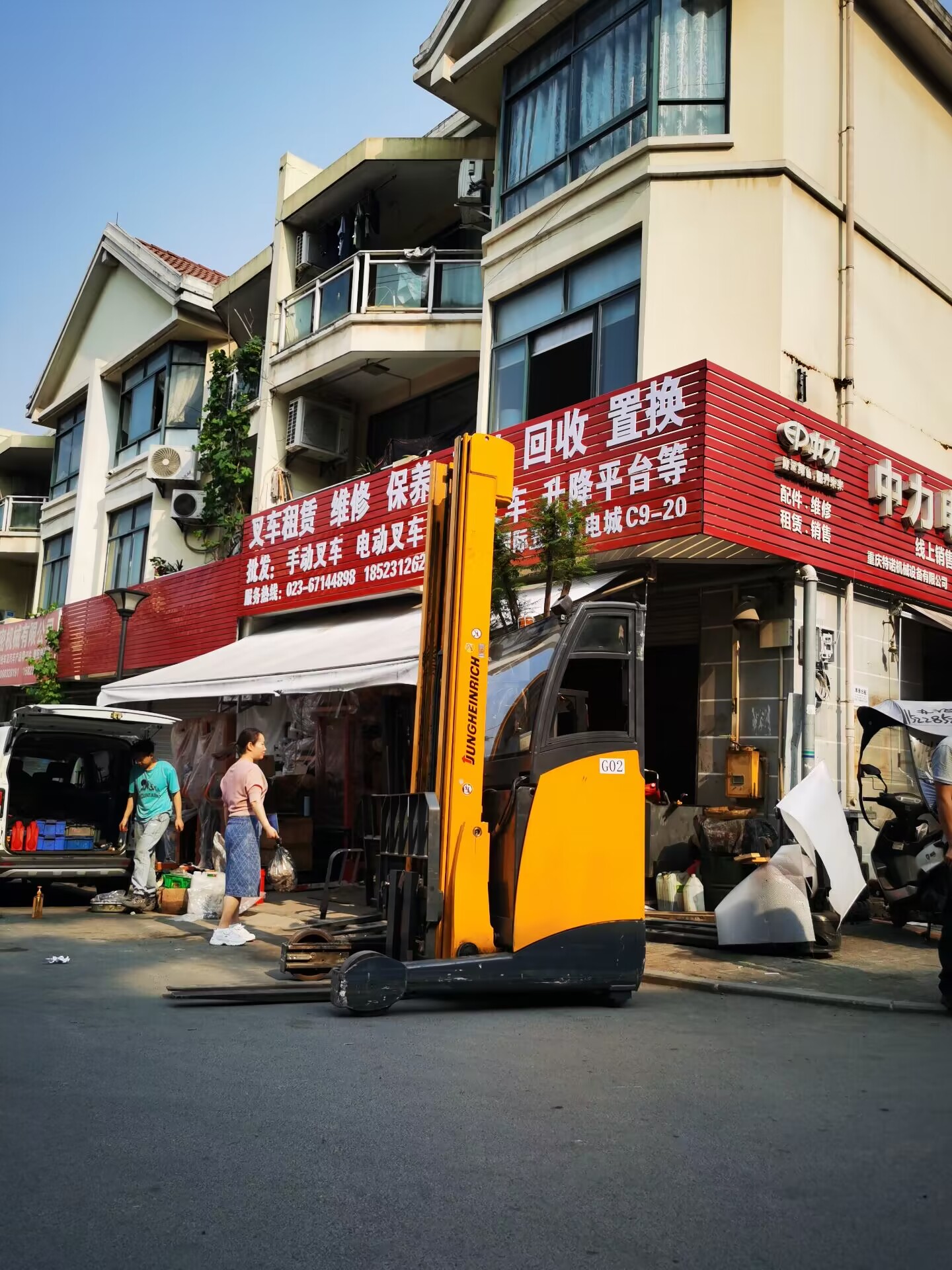 重庆物流仓储高位叉车出租 手动液压地牛叉车租赁 TVE高叉车平稳高精度