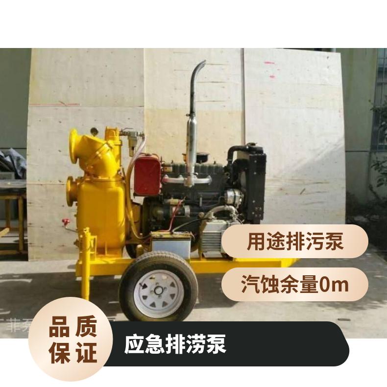 柴油机厂家 移动排涝车 排污泵 边立式 电动 不阻塞 10m~60m