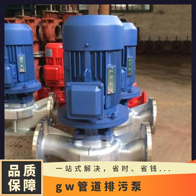 80LWP40-72.2 GW管道排污泵 立式选型 不阻塞 电动 10m~60m