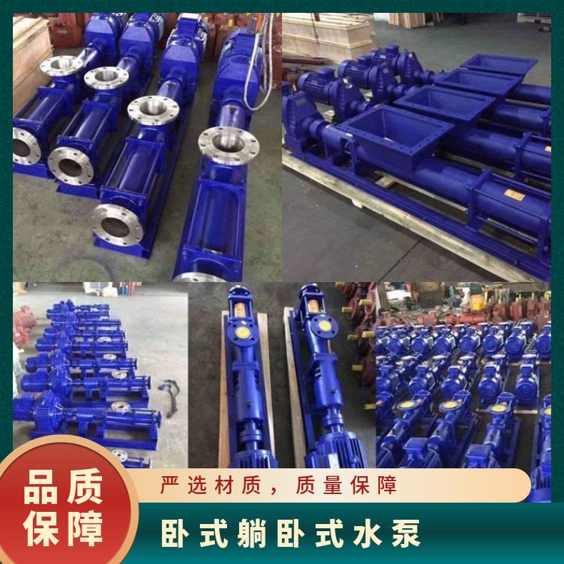 卧式单螺杆 污泥三通 电动 边立式 不阻塞 10m~60m 排污泵