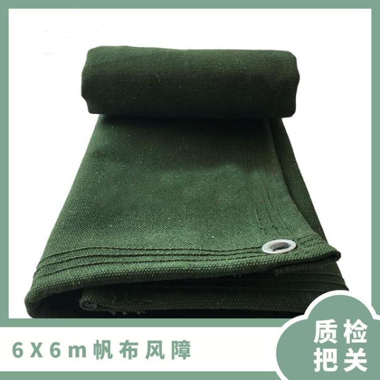 6M*6M阻燃棉质帆布风障 白色绿色调节巷道通风量