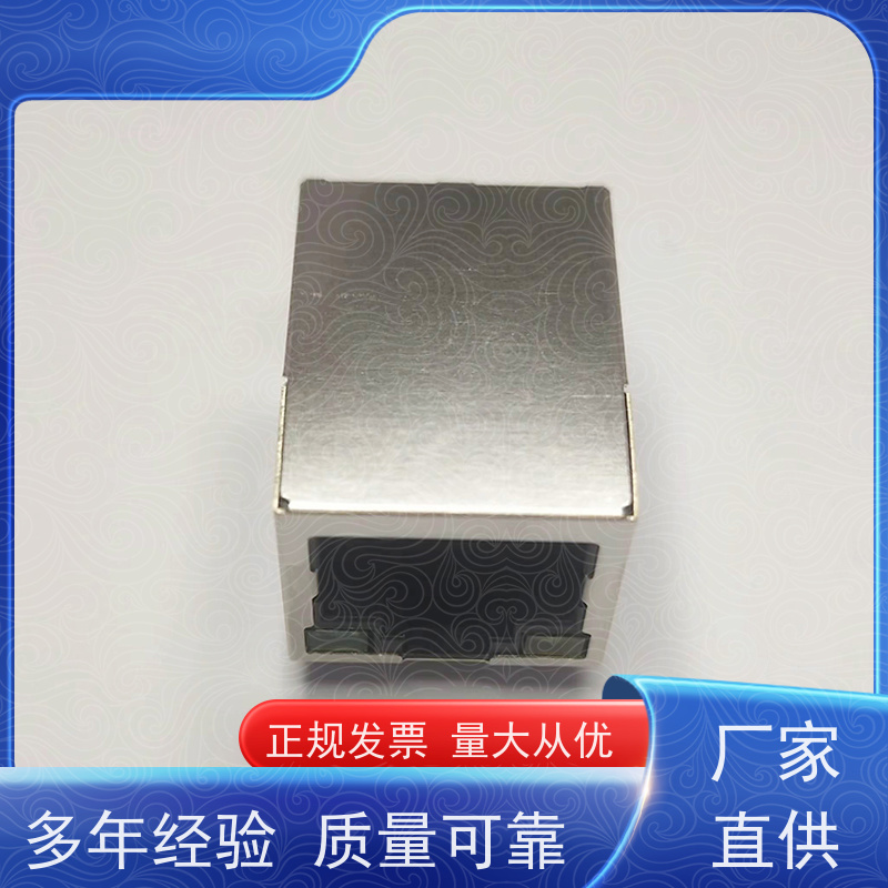 RJ45电信光纤端口 连接器定制 卧式立式 RA19013G08GA 百兆网口