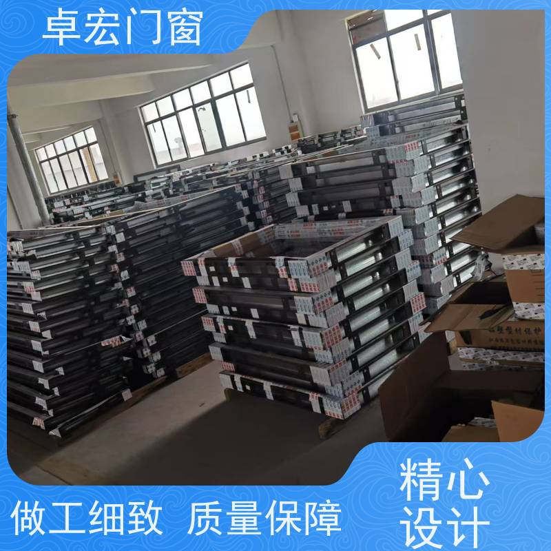 卓宏牌 平开固定式 甲 级耐火窗 住宅小区安装 使用寿命长