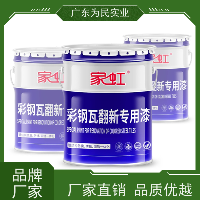 家虹 定做加工 钢结构防腐漆 彩钢瓦翻新专用漆 旧厂房改造