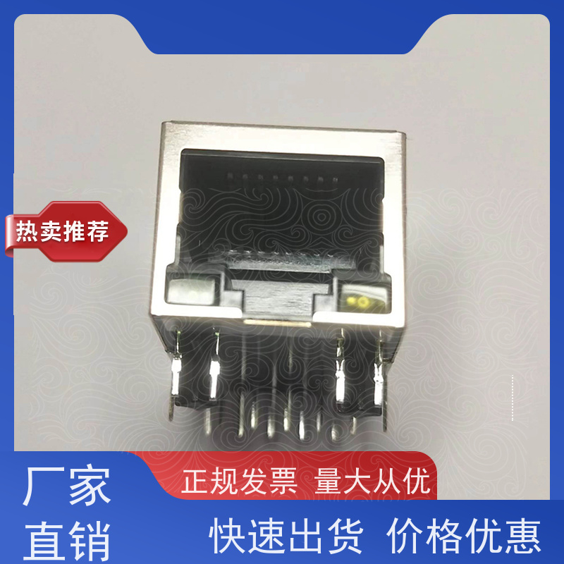 百兆网口RJ45 RA19013G08GA型号 连接器 带屏蔽线 接口