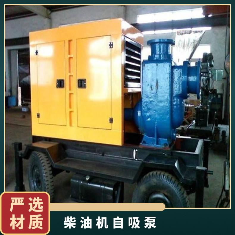 强自吸柴油机水泵 不阻塞 电动 10m~60m 排污泵 边立式 单叶轮