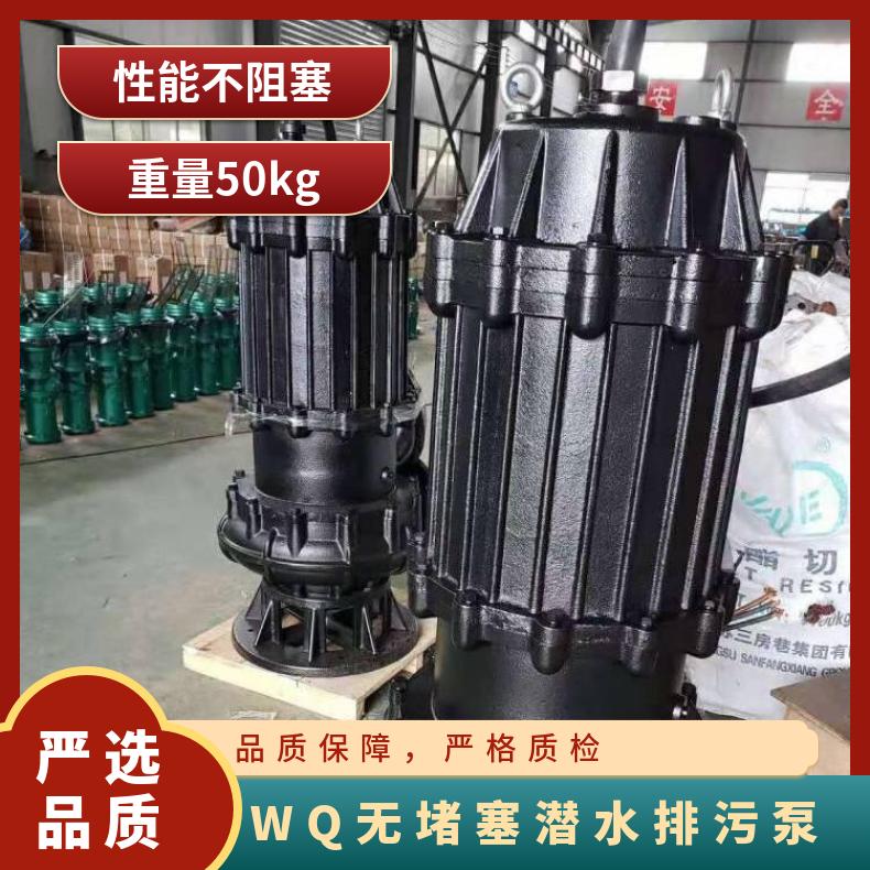 50WQB15-303 WQ无堵塞潜水排污泵 边立式 电动 不阻塞 10m~60m