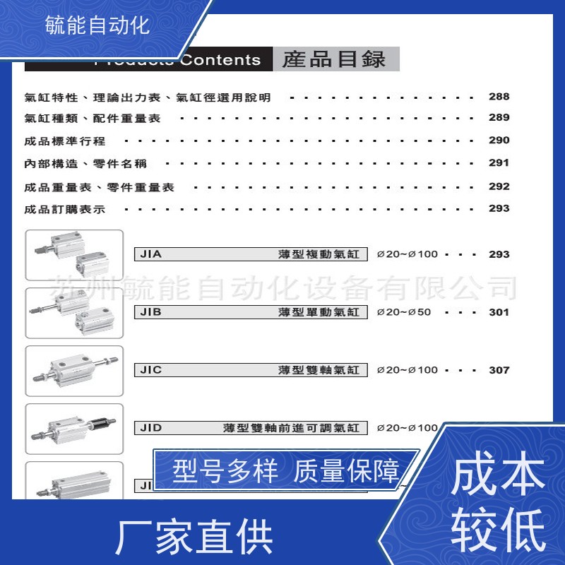 君帆前法兰型后法兰中压油压缸MGCXHC-A-IN-SD-80*40ST