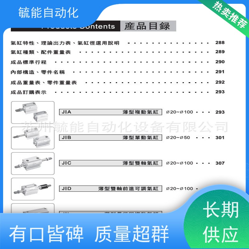 JUFAN标准新型基本型液压油缸CXHC2-A-IN-SD-50*50ST