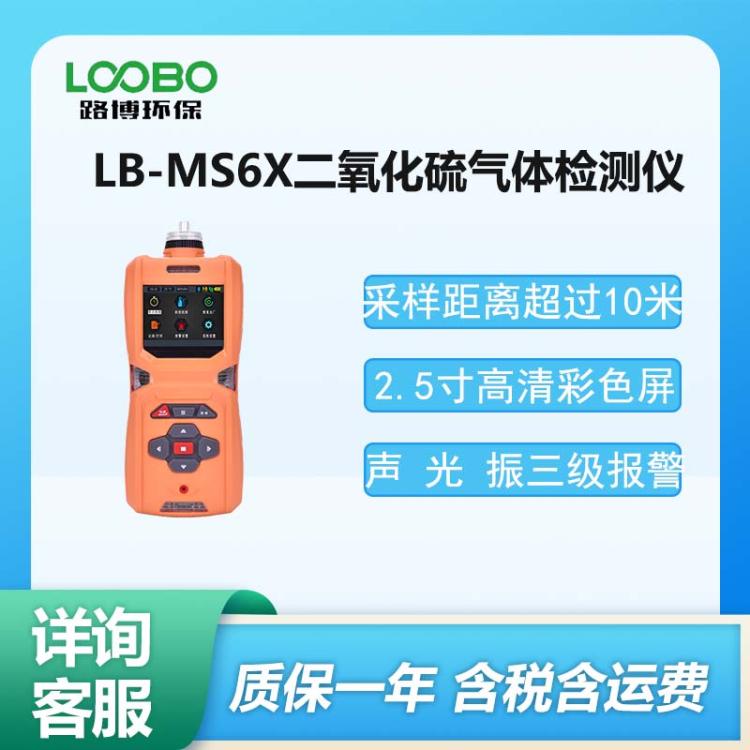 二 氧化硫探测器LB-MS6X型 泵吸式二氧 化硫浓度检测仪