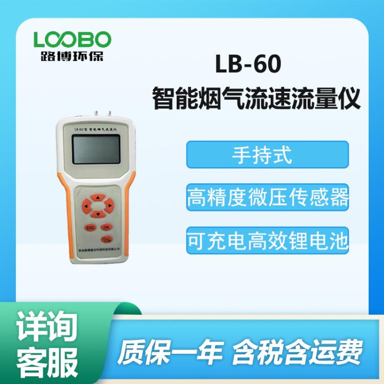 LB-60型智能烟气流速流量仪 便携式烟气检测仪