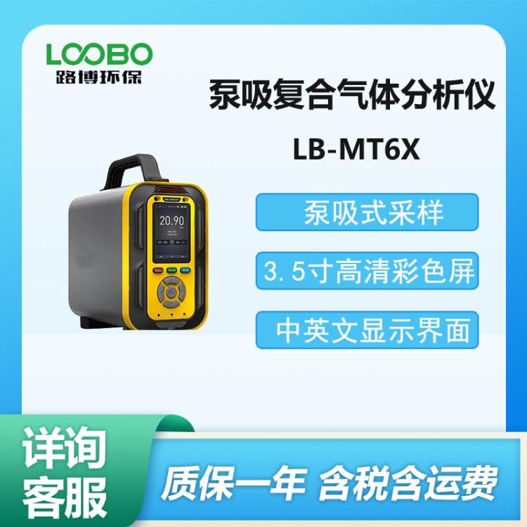 便携式 泵吸复合气体分析仪 LB-MT6X型 有毒气体检测仪