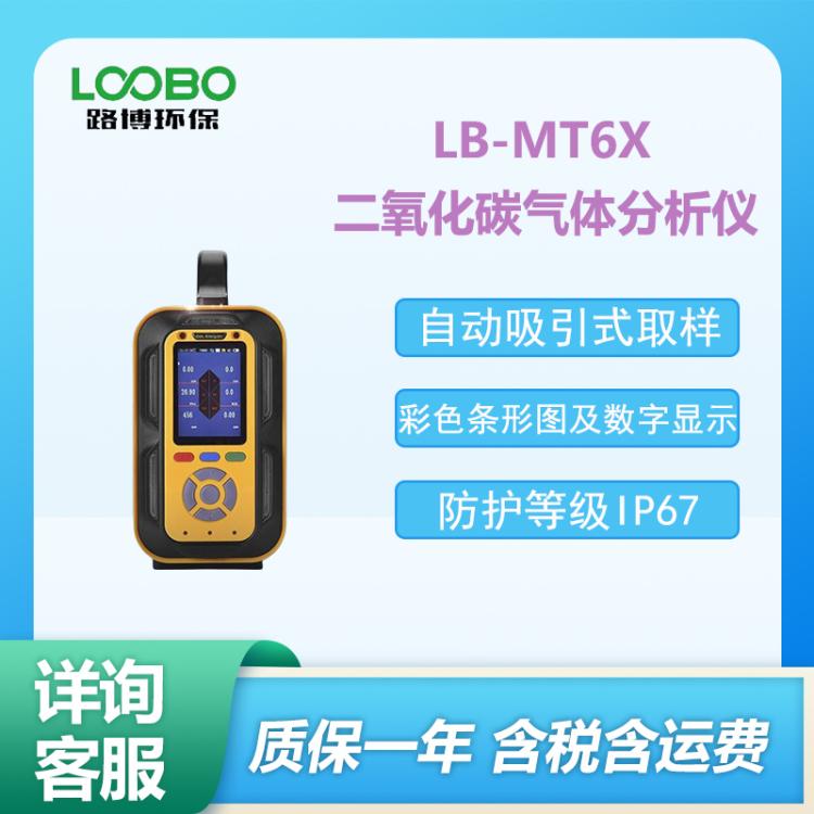 手提式二氧 化碳气体分析仪 LB-MT6X型 泵吸气体浓度检测仪