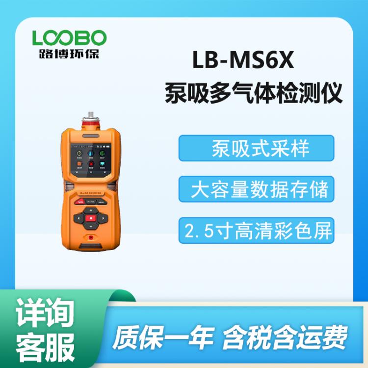 便携式LB-MS6X泵吸六合一多气体检测仪（泵吸式）