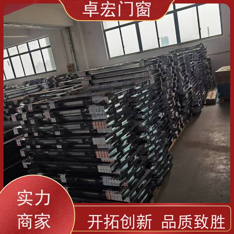 卓宏门窗 黑色不锈钢 防火窗 隔热隔音降噪 全国发货