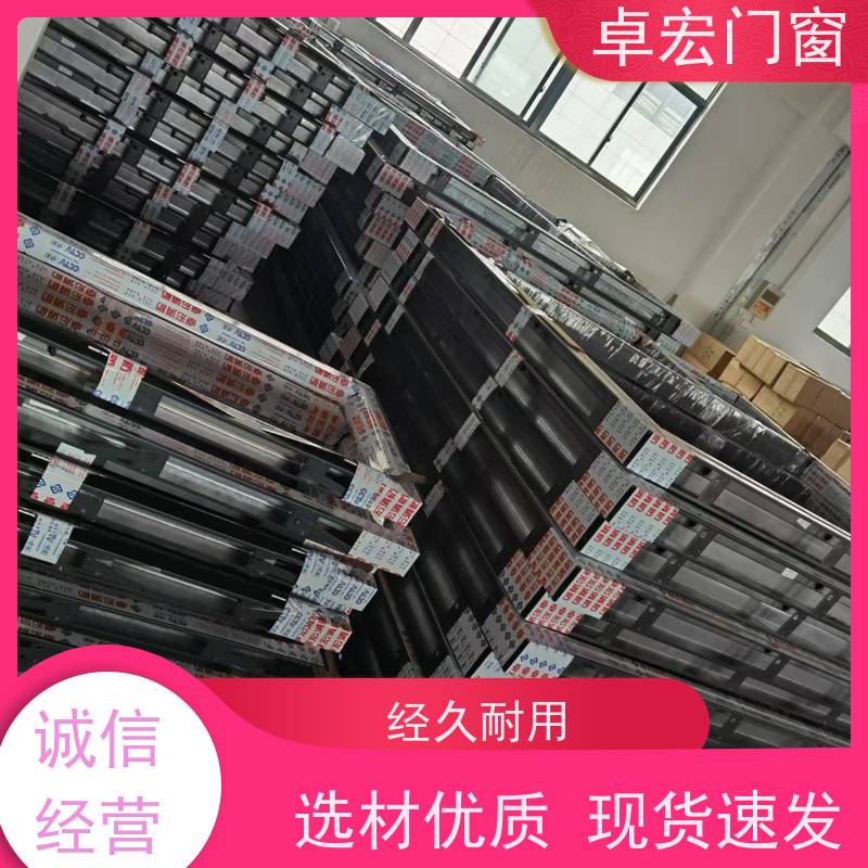 卓宏门窗 平开固定式 不锈钢耐火窗 酒店耐热隔断 接工程活