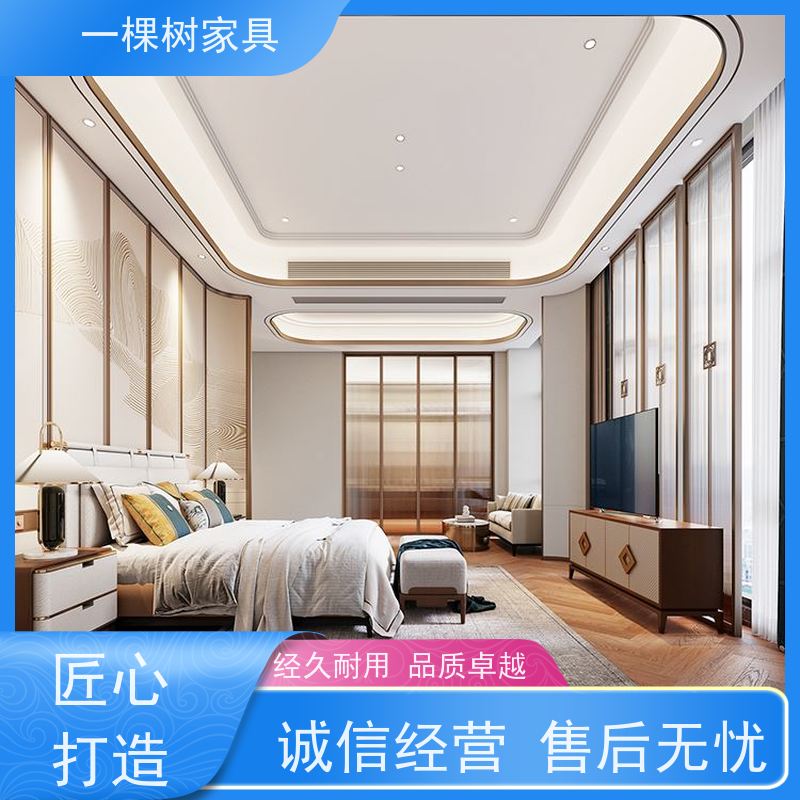 一棵树家具 农村自建别墅装修 原木全屋定制工厂 环保水性漆涂装