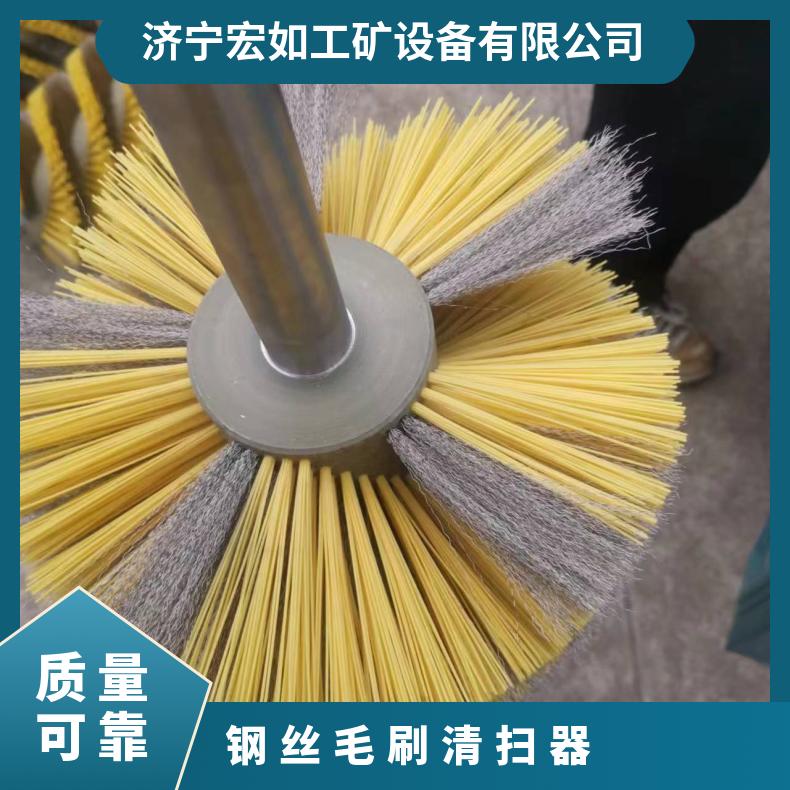 钢丝毛刷清扫器 尼龙钢混合电动滚刷 订做 B1200 尺寸