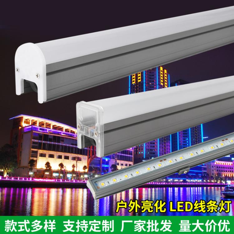 厂家批发LED户外线条灯洗墙灯防水led数码管室外灯汽车棚跑马灯