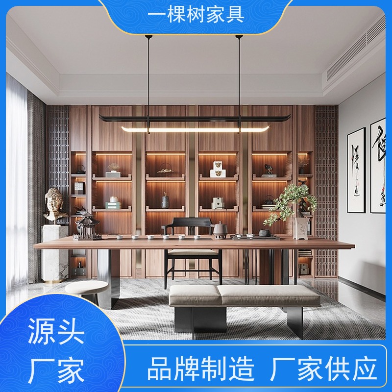 一棵树家具 200平大平层装修 实木全屋定制厂家 传统榫卯工艺制造