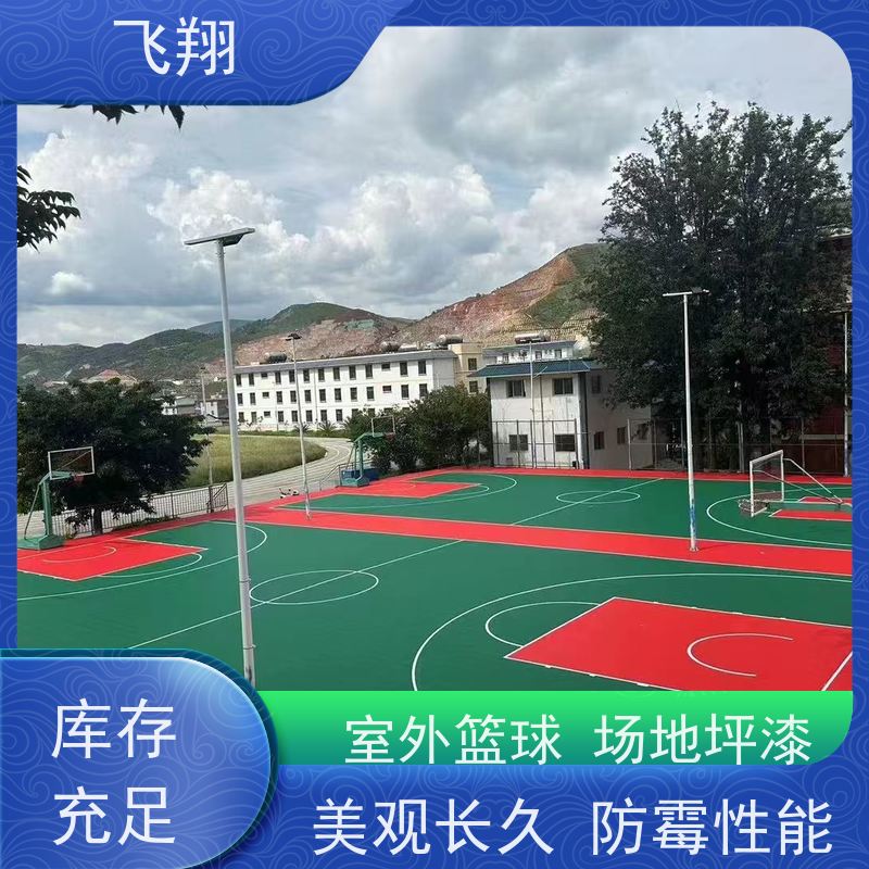 篮球场地坪漆工程翻新 学校运动地面材料施工 品质可信
