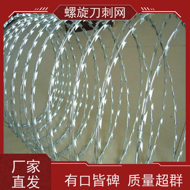 不锈钢滚笼防锈防护网小区学校防爬防盗网围墙镀锌刀刺网材质