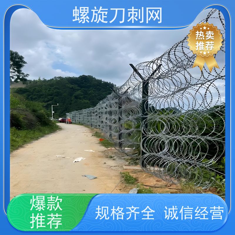 镀锌防攀爬滚刀刺高锌刀片刺网围墙防爬防盗带刺铁丝网铁蒺藜安装