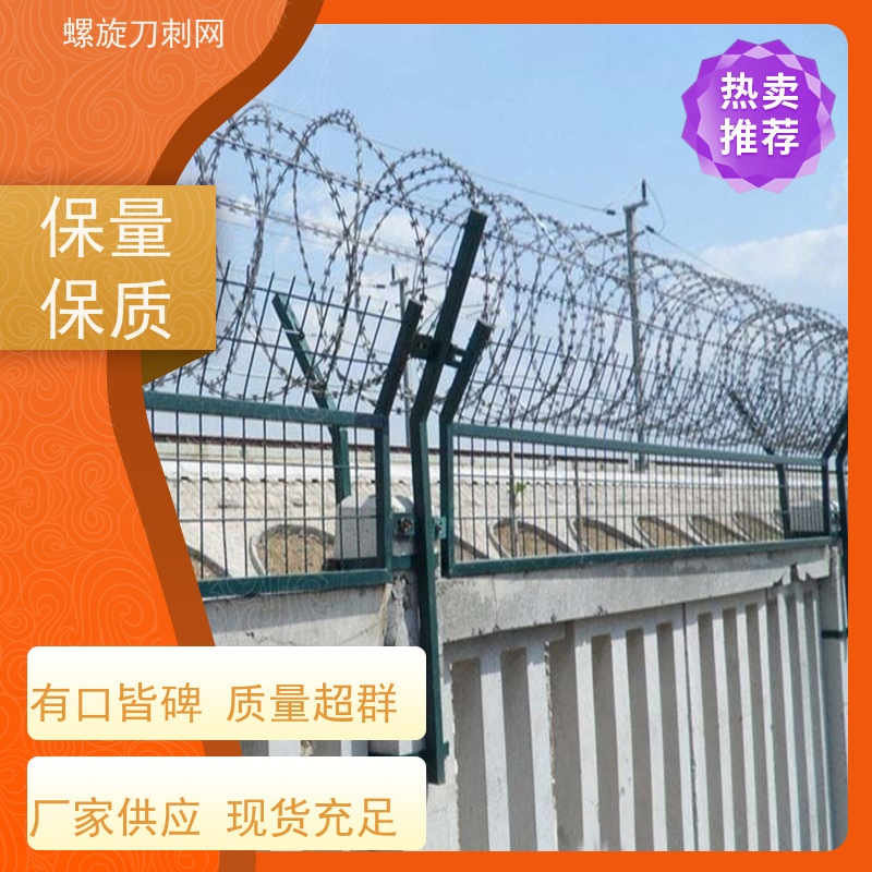 镀锌防攀爬滚刀刺小区学校防爬防盗网蛇蝮式刺丝滚笼刺网颜色